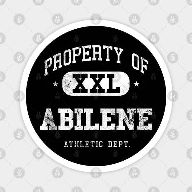 Abilene Vintage Retro Distressed College Property Athletic Magnet by property_of_xxl